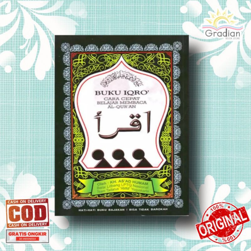 Jual Buku Iqro Besar Kertas Hvs Cara Cepat Belajar Membaca Al Quran Original Shopee Indonesia 8741