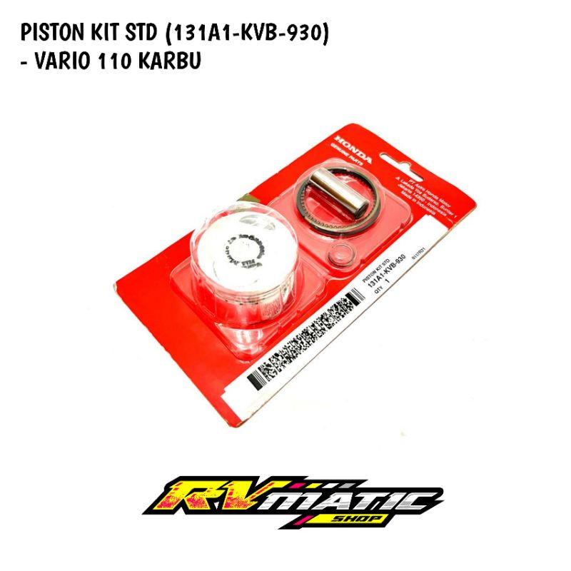 Jual PISTON KIT VARIO 110 KARBURATOR ORIGINAL HONDA GENUINE PART (KVB