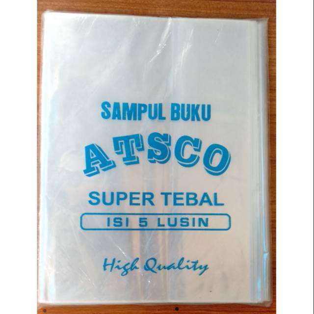 Jual Sampul Plastik Buku Kuarto Atsco Tebal 1 Bungkus Shopee Indonesia