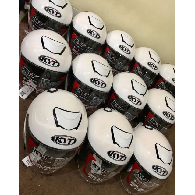 Jual HELM KYT KYOTO WHITE ORIGINAL HELM TOURING KYT KYOTO PUTIH HELM