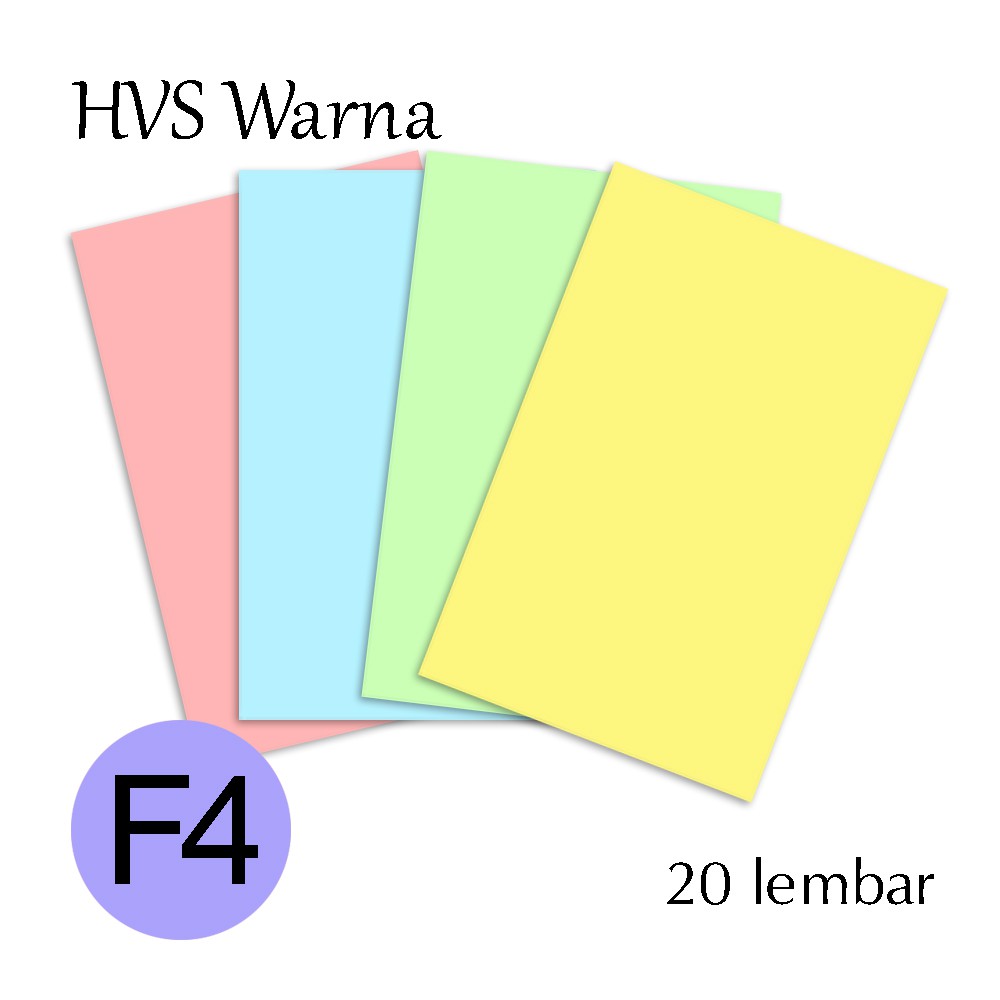 Jual Kertas Hvs F Warna Warni Gsm Shopee Indonesia