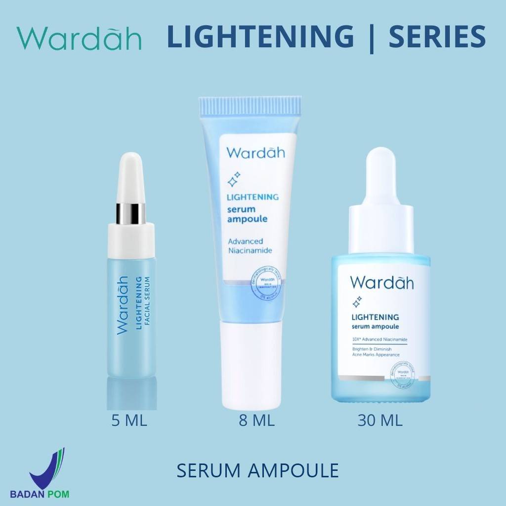 Jual Wardah Lightening Serum Ampoule 5ml / 8ml / 25ml / 30ml - Skincare ...