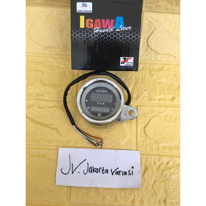 Jual tachometer rpm spidometer bensin digital universal speedometer ...