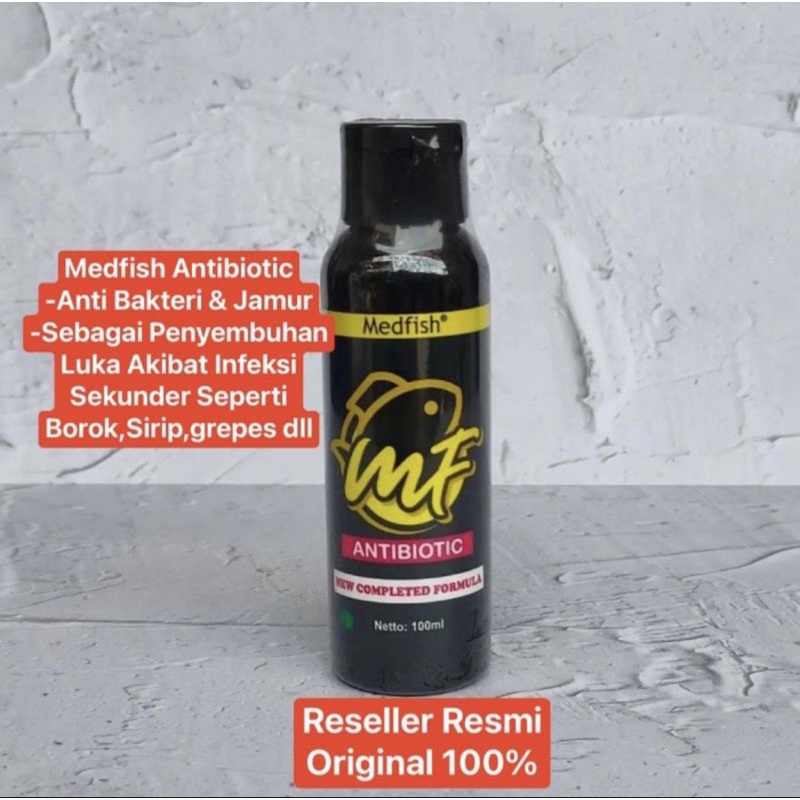 Jual Obat Ikan Antibiotic Medfish 100nl Penyembuhan Luka infeksi ...