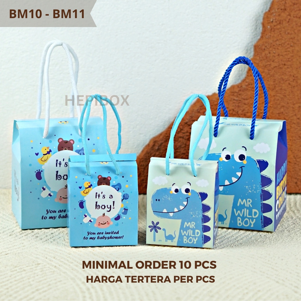 Jual Paperbag Souvenir Ulang Tahun Anak / Kotak Hadiah Anak / Goodie ...