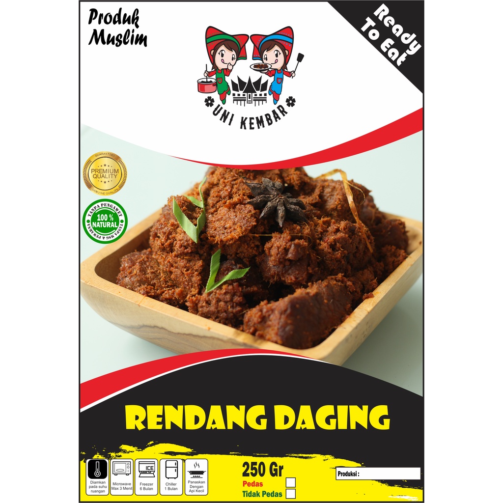 Jual Rendang Daging Sapi 250 Gram Shopee Indonesia