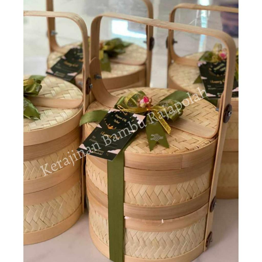 Jual RB Tenong Bambu Susun Anyaman Tikar/Rantang Bambu Susun Packaging ...