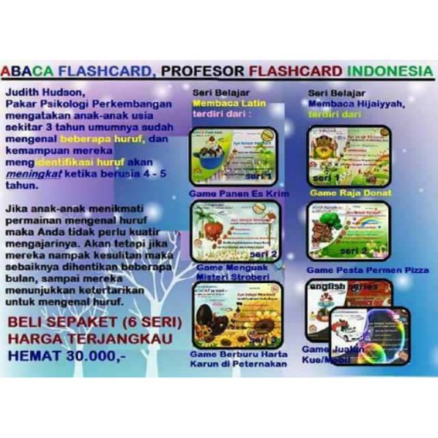 Jual Abaca Flashcard kartu belajar membaca | Shopee Indonesia