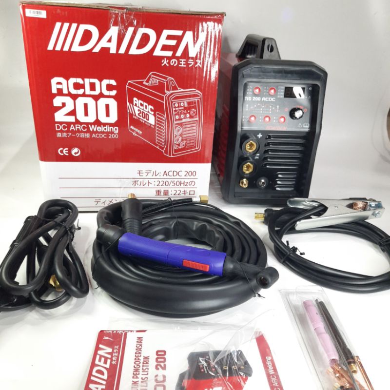 Jual Mesin Las TIG Besi Aluminium 200A AC DC DAIDEN ACDC 200 | Shopee ...