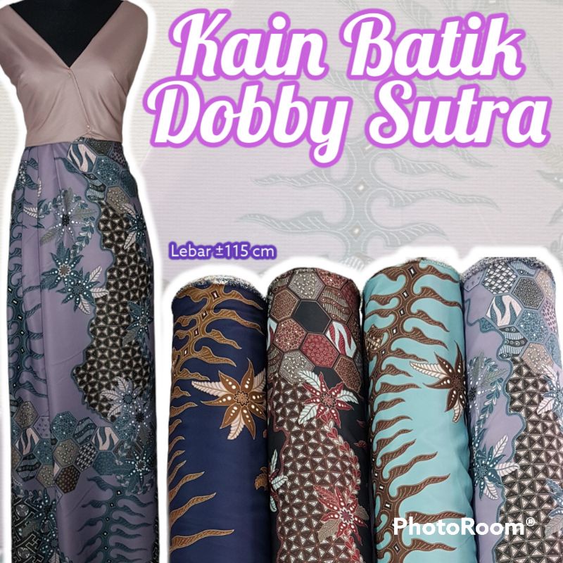 Jual Bahan Kain Batik Dobby Sutra Karina Batik Dobi Halus Lembut Murah ...