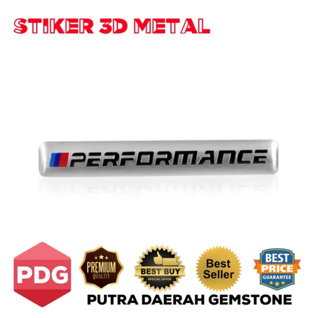 Jual Stiker Logo M Power Performance BMW Emblem Metal 3D Premium Mobil ...