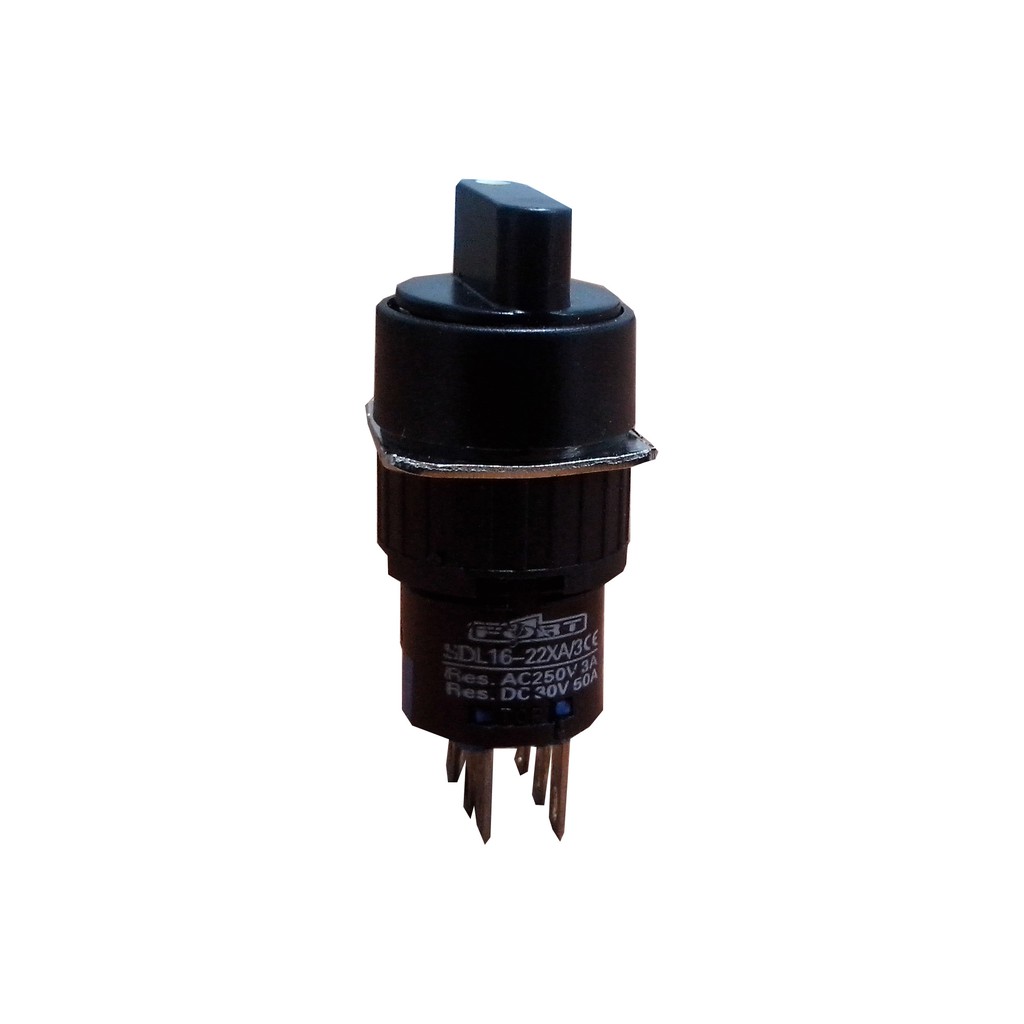 Jual selector switch fort sdl16-22xf 2no 2nc 3posisi circular 16mm 3 ...