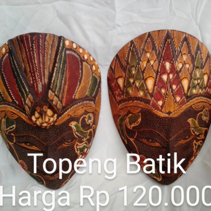 Jual Topeng Batik Topeng Kayu Batik Topeng Panji Batik Krebet Murah Greenstopshop