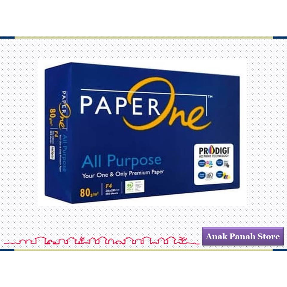 Jual Kertas Hvs Folio Gr Merk Paper One Shopee Indonesia