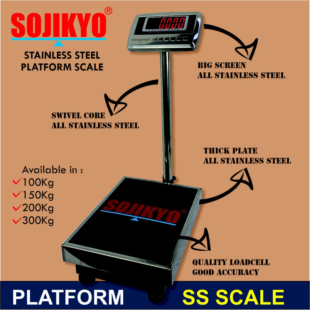 Jual Timbangan Lantai Digital Kg Sojikyo Stainless Steel Indicator