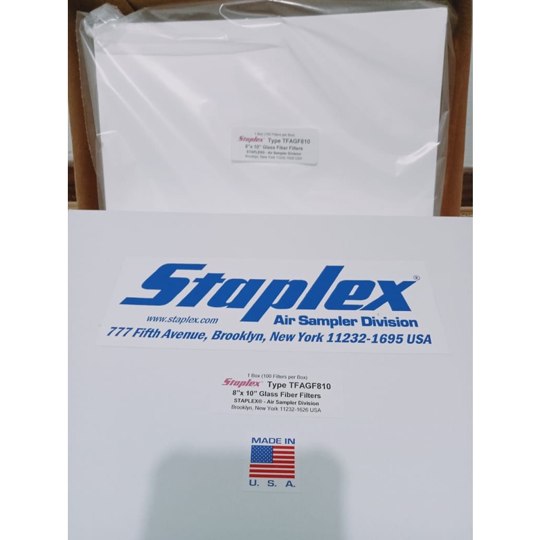 Jual Glass Fiber Filters TFAGFA810 8"X10" 100/box STAPLEX Shopee