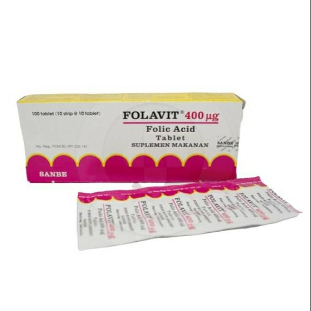 Jual FOLAVIT 400 MCG TABLET HARGA PER STRIP ISI 10 BIJI | Shopee Indonesia