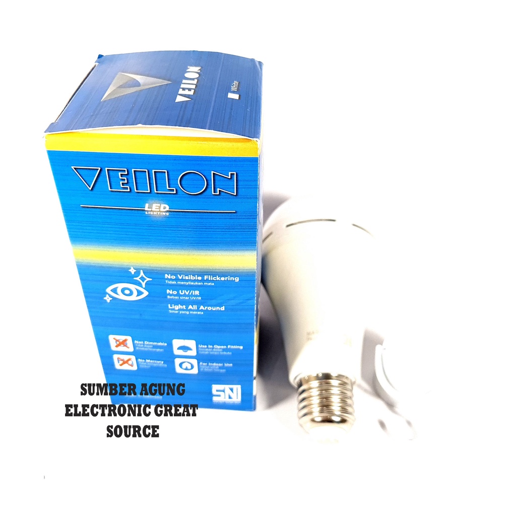 Jual Veilon LED Magic Lamp 9W Bohlam Emergency 1800mAh Nyala Mati Lampu ...