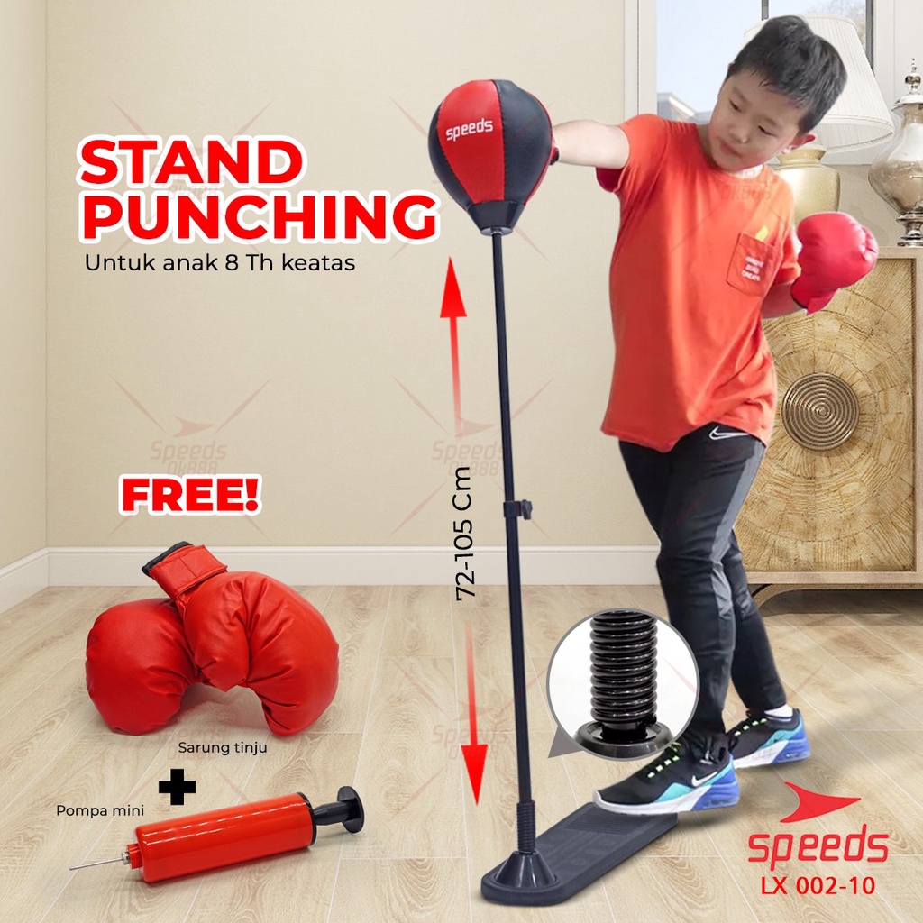 Jual SPEEDS Speed Ball Adjustable Punching Ball Alat Latihan Pukulan ...
