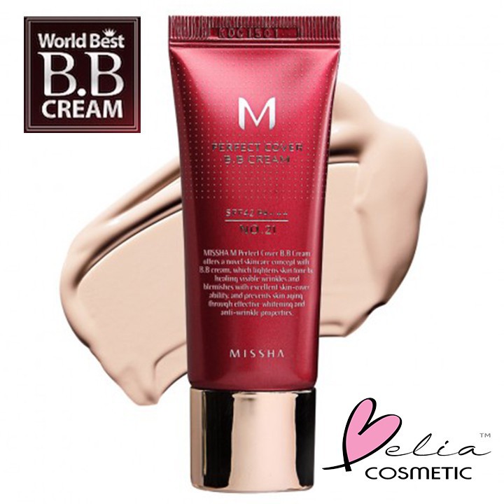 Jual Missha M Perfect Cover BB Cream SPF42 / PA+++ ( 20ml ) | Shopee ...