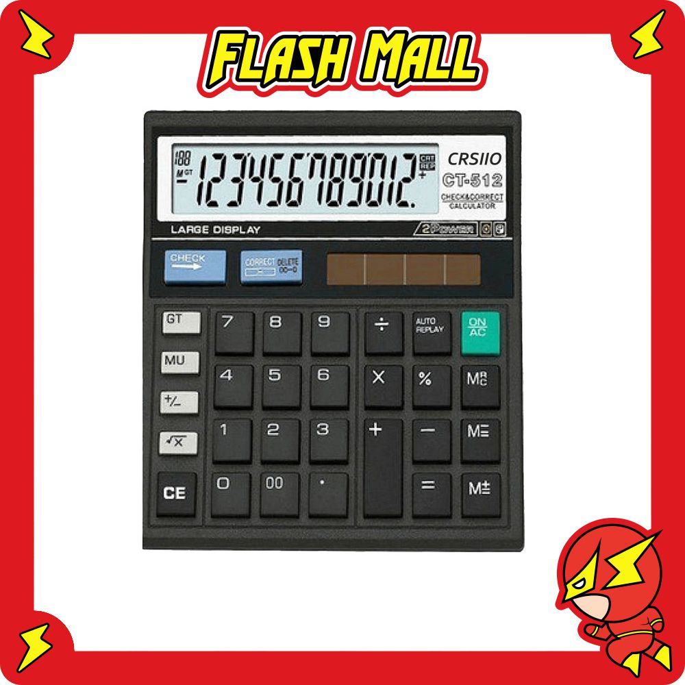 Jual FLASHmall Kalkulator 12 Digit Angka CT512 / SDC 812 - Calculator ...