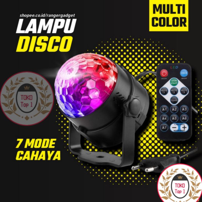 Jual Lampu Disco Hias Led Rgb Kamar Puter Bentuk Panggung Proyektor Dengan Remot Control Garansi