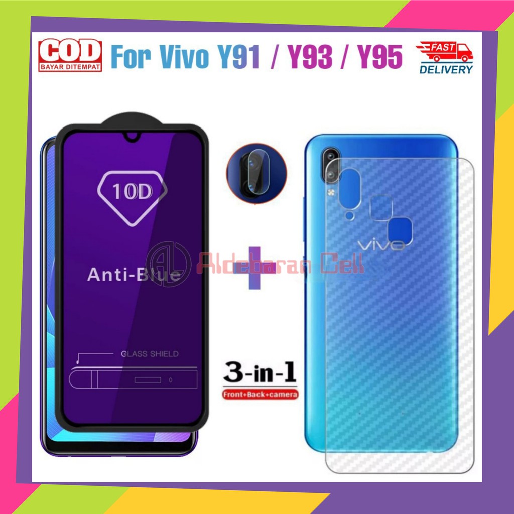 Jual Paket Tempered Glass Vivo Y91 Y91i Y93 Y95 Anti Gores Ceramic