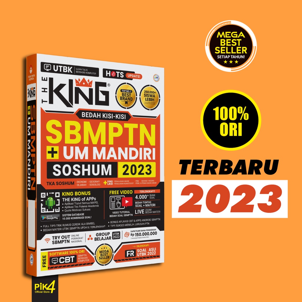 Jual Buku The King Bedah Kisi-Kisi SBMPTN + UM Mandiri SOSHUM 2023 TKA ...