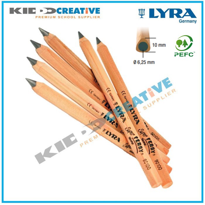 Lápices De Grafito Lyra Super Ferby – Pack De 36 Unidades – Forma Triangular Con Grip Natural – Ideal Para Diestros Y Zurdos – Material De Calidad