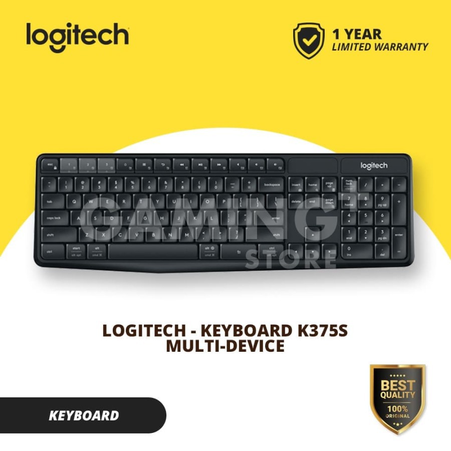 Jual Logitech K375s Multi-Device Bluetooth + Wireless Keyboard with ...