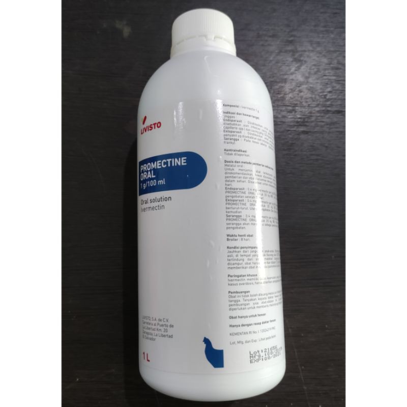 Jual Promectine Oral - Obat Kutu / Gurem Import - 1 Liter | Shopee ...