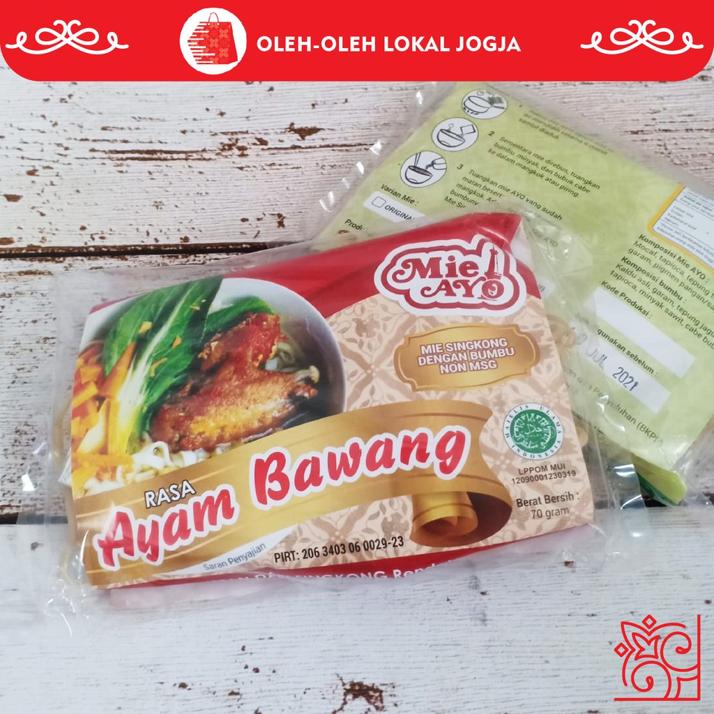 Jual Mie Ayo [mie Instan Sehat Dari Tepung Singkong Mocaf] Plus Bumbu