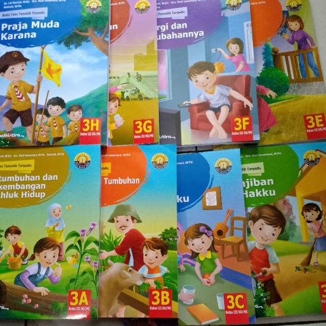 Jual Buku Teks Tematik terpadu Kelas 3SD (3A&3H) | Shopee Indonesia
