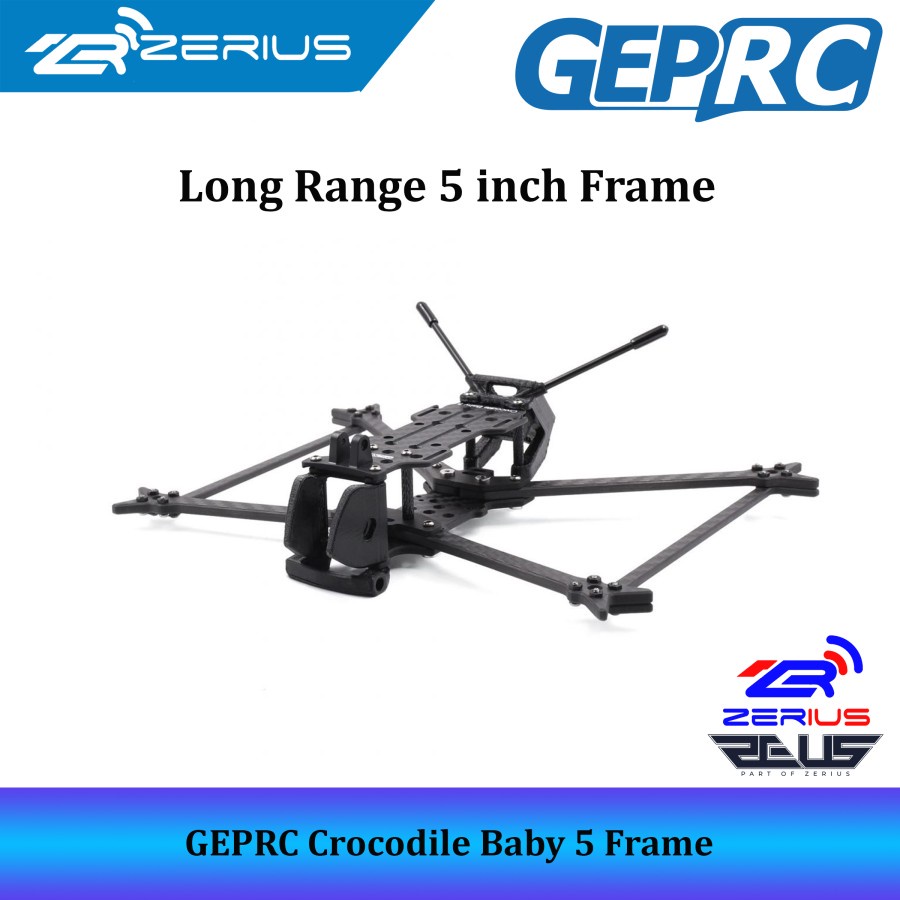 Jual GEPRC GEP-CB5 Frame Crocodile Baby 5inch Long Range Frame Kits ...