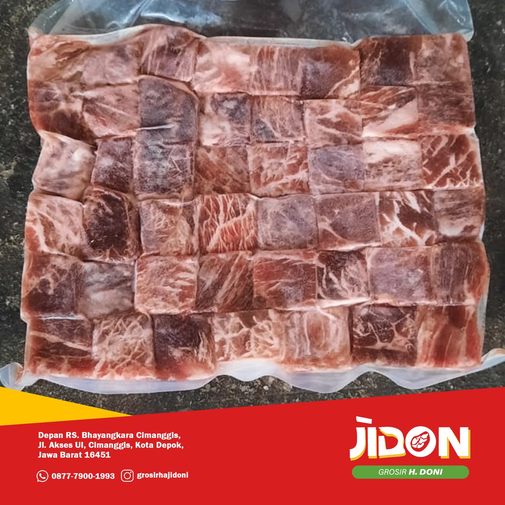 Jual Jual Beef Saikoro Wagyu Meltique Beef Cubes Premium Shopee Indonesia