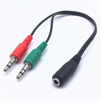 Audio Mic Splitter 2:1 Audio Mic To 1 Combo Mic Audi 3.5mm Jack BLACK CONVERTER - Foto 7