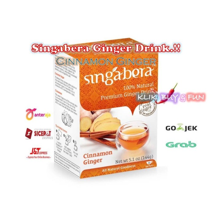 Jual Tradisionalminuman Singabera Premium Ginger Drink 12 Sachet