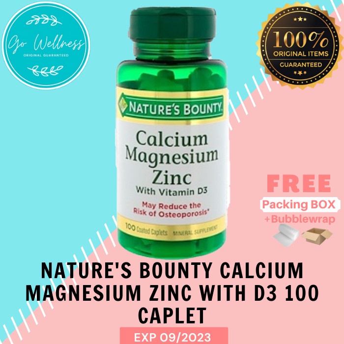 Jual Nature's Bounty Calcium Magnesium Zinc with Vitamin D3 100 cap