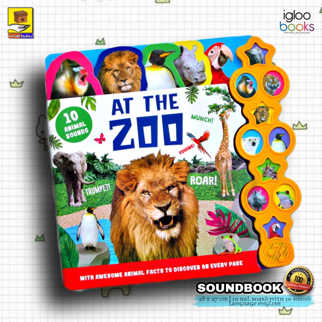 BOOK　Sound　Anak　Zoo　SOUND　Buku　At　Book　Board　Shopee　Aktifitas　Jual　Indonesia　Buku　The　Tabbed　Anak