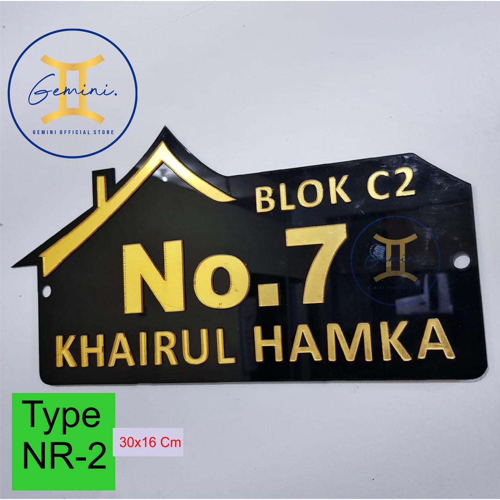 Jual Nomor Rumah Akrilik / Nomor Rumah Acrylic / Nomer Rumah / Nomor ...