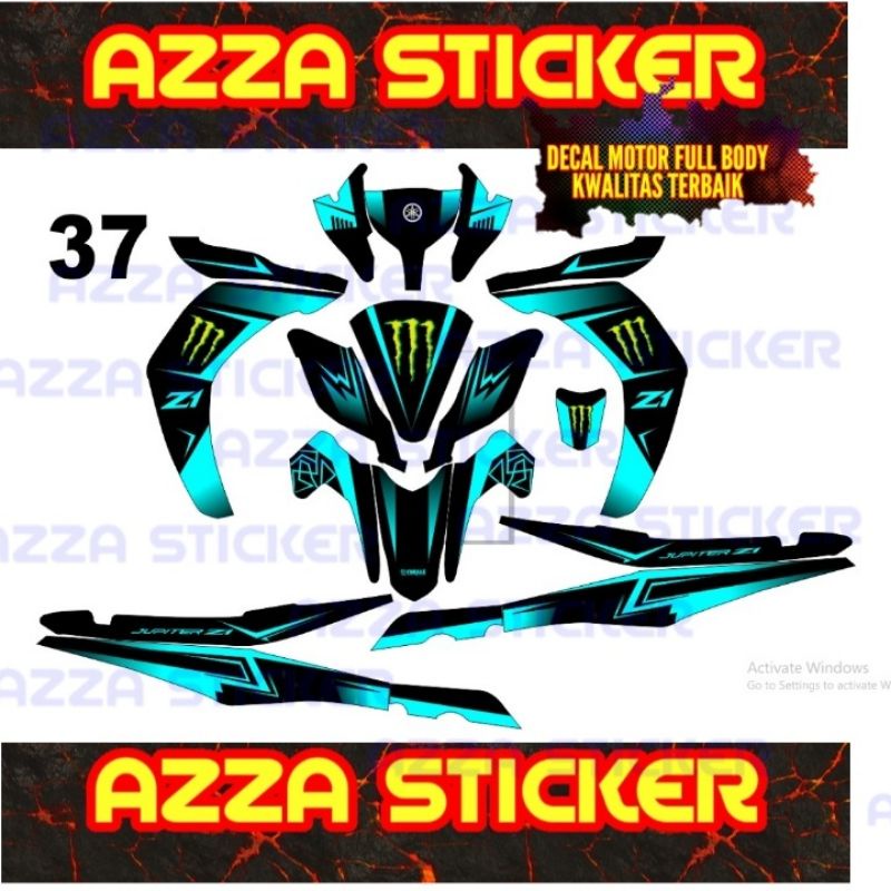 Jual Sticker Decal Motor Jupiter Z Full Body Stiker Jupiter Z Dekal Jupiter Z Full Body