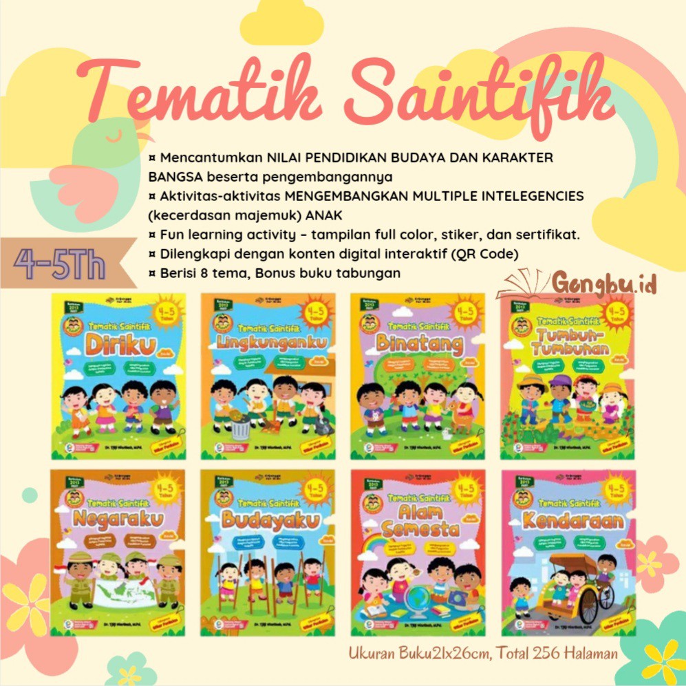 Jual Tematik Saintifik 4 5th 8tema K2013 Paket Seri 4 Sahabat Erlangga Shopee Indonesia 0051