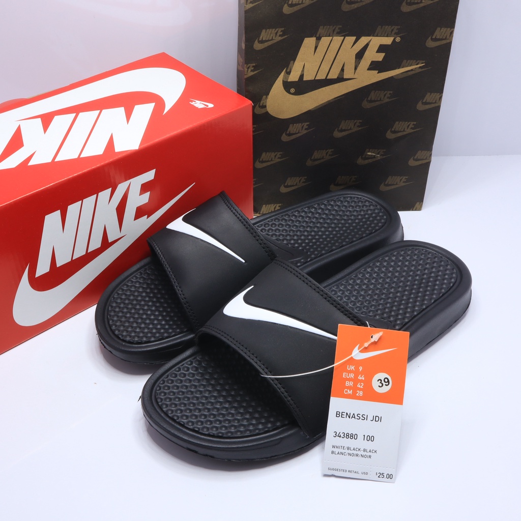 Jual sendal pria benassi swoosh slide slop sport slip on flat banassi ...