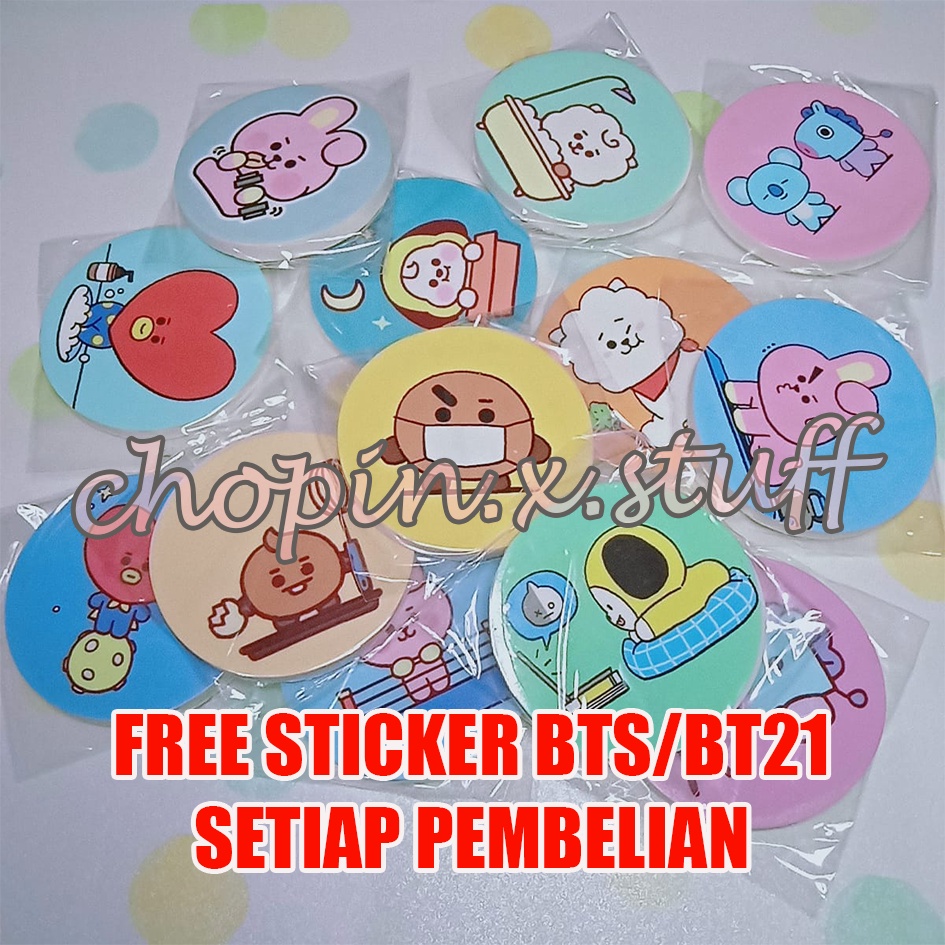 Jual Bts Eraser Round Character Penghapus Lingkaran Bt21 Kpop Army 