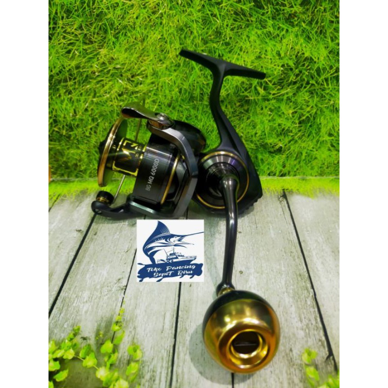 Moulinet De Mer Daiwa BG Monocoque 6000 - Ratio 5.7, Frein 12 Kg, 430 G, Pour Pêche Sportive