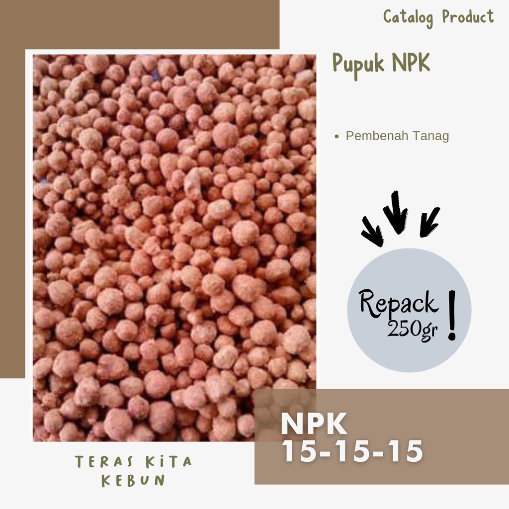Jual Pupuk NPK 15 15 15 / Pupuk Pembenah Tanah Mengandung NPK / Pupuk ...