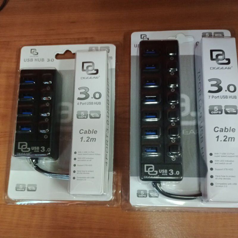Jual USB HUB 3.0 7 port by DIGIGEAR HIGH SPEED 1.2 meter | Shopee Indonesia