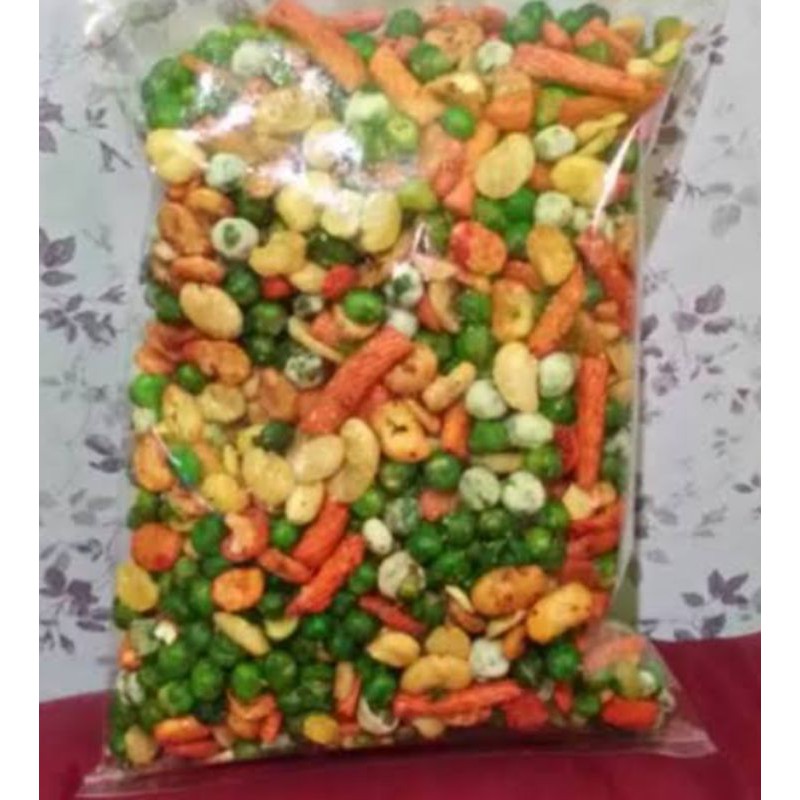 Jual Kacang Campur Mix Kacang Jaipong Berat 1 Kg Snack Kiloan Shopee