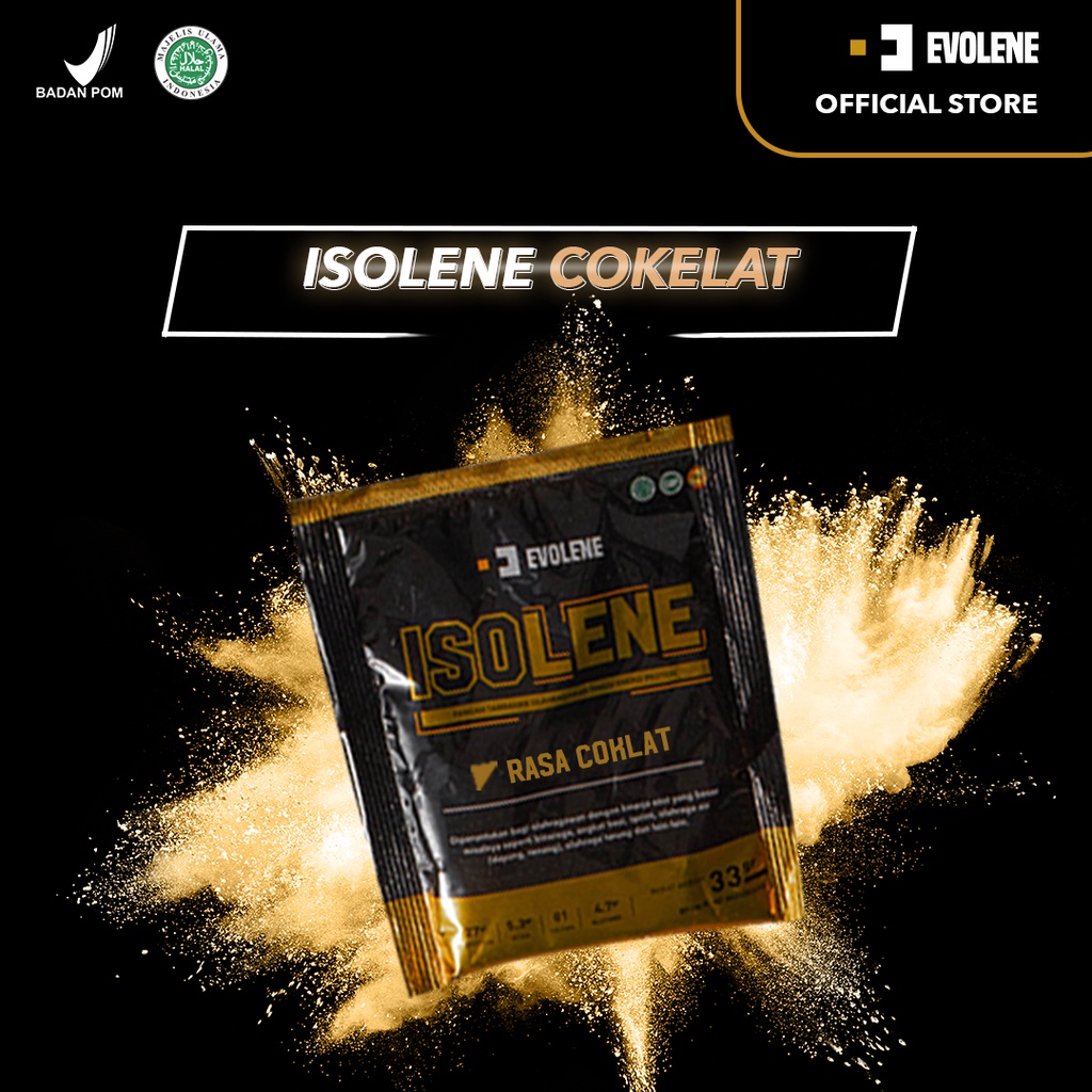 Jual Evolene Isolene Coklat SACHETAN - Suplemen fitness pembentuk Otot ...