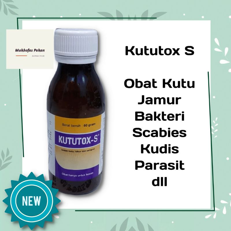 Jual Kututox S | Obat Kutu, Jamur, Bakteri, Scabies, Kudis, Parasit ...